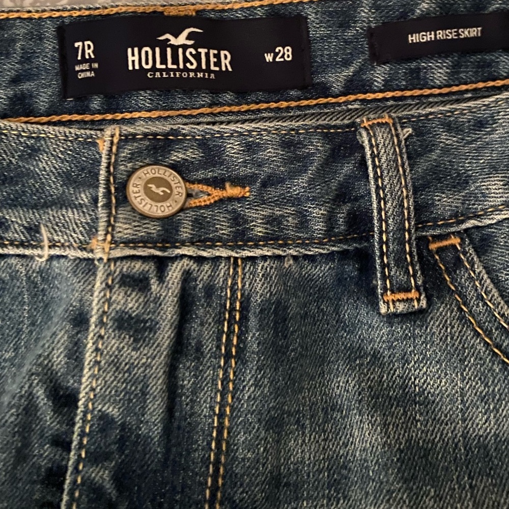 Holister jean skirt